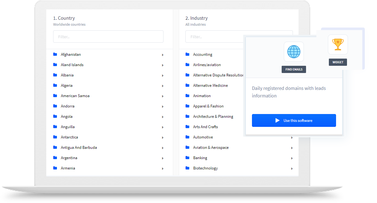 screenshot of Leads And CRM